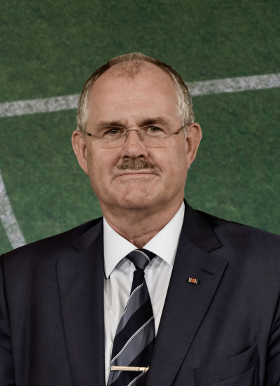 Portrait von Bernd Schultz, Präsident Berliner Fußball-Verband